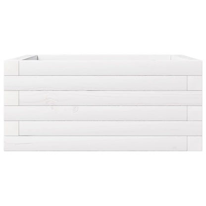 Hageplantekasse hvit 50x50x23 cm heltre furu