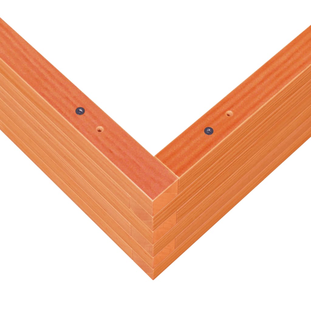 Hageplantekasse voksbrun 110x110x23 cm heltre furu