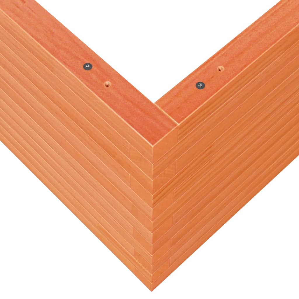 Hageplantekasse voksbrun 90x90x46 cm heltre furu