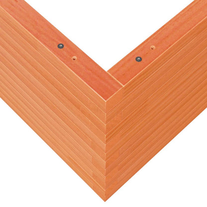 Hageplantekasse voksbrun 90x90x46 cm heltre furu