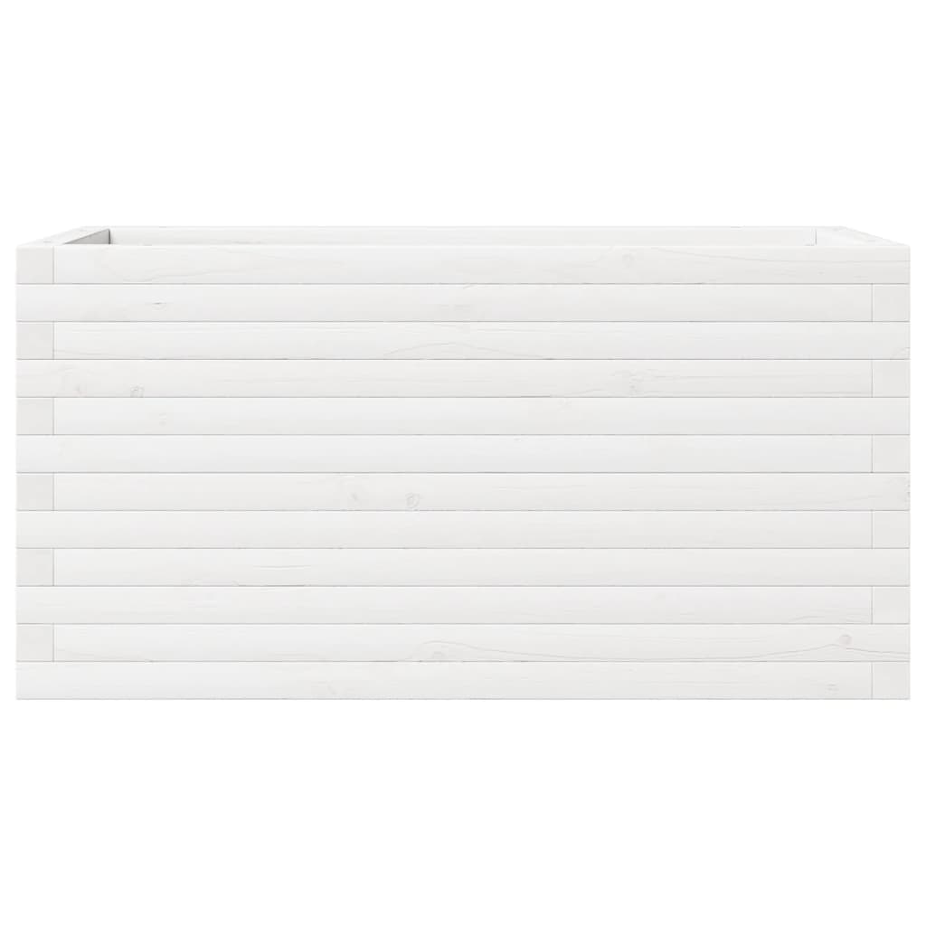 Hageplantekasse hvit 90x40x46 cm heltre furu