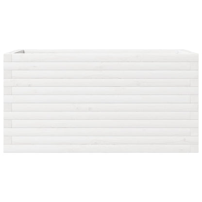 Hageplantekasse hvit 90x40x46 cm heltre furu