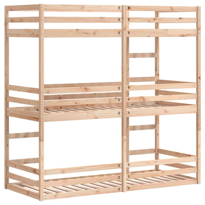 Trippel køyeseng 90x190 cm heltre furu