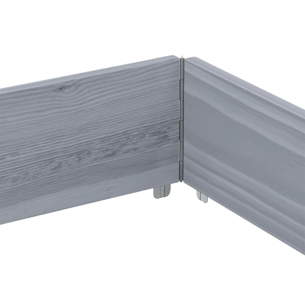 Hageplantekasse grå 150x100 cm heltre furu