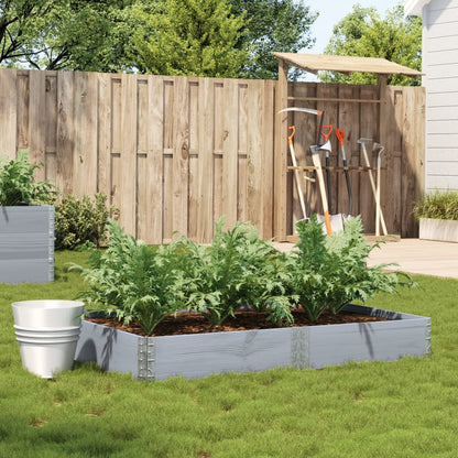 Hageplantekasse grå 150x100 cm heltre furu