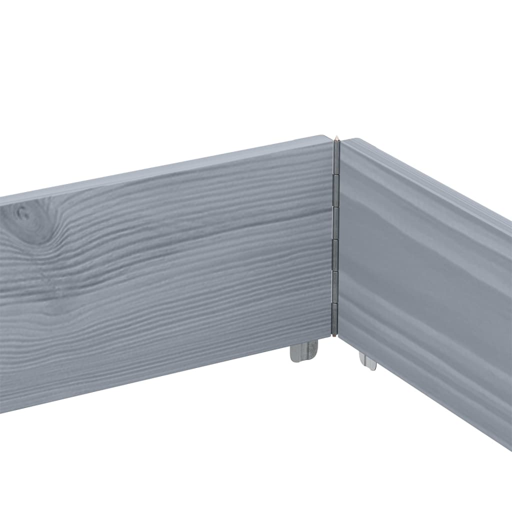 Hageplantekasse grå 150x100 cm heltre furu