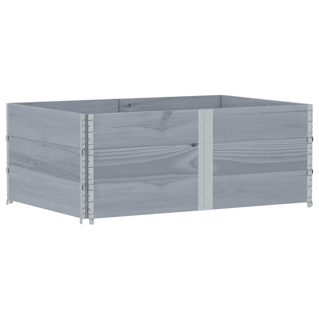 Hageplantekasse grå 150x100 cm heltre furu