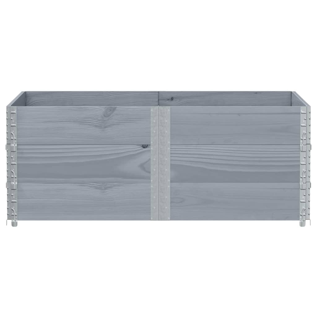 Hageplantekasse grå 150x100 cm heltre furu