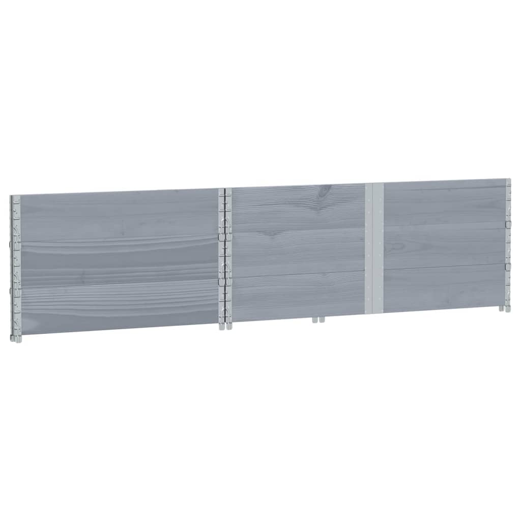 Hageplantekasse grå 150x100 cm heltre furu