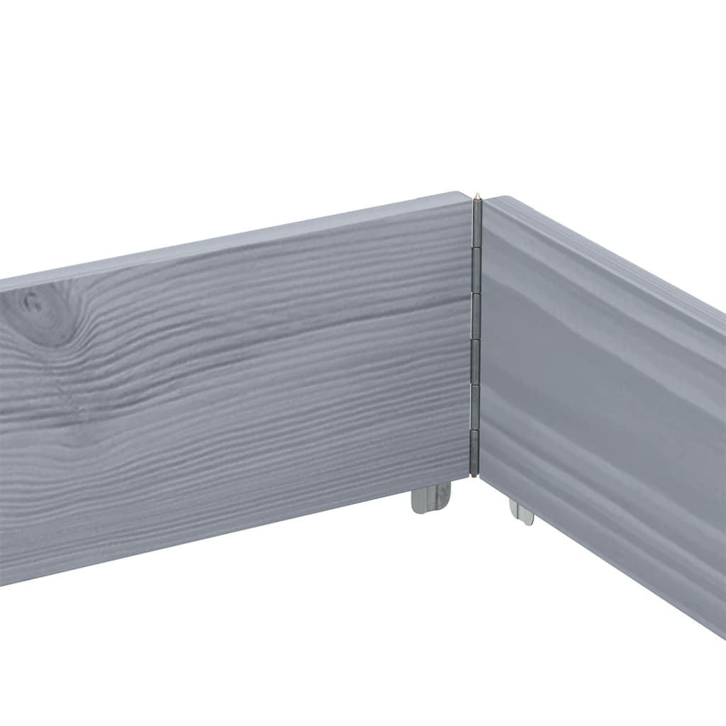 Hageplantekasse grå 150x100 cm heltre furu