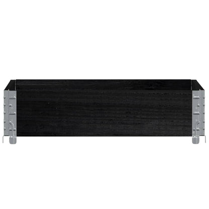 Hageplantekasse svart 80x60 cm heltre furu