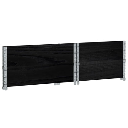 Hageplantekasse svart 80x60 cm heltre furu