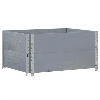 Hageplantekasse grå 80x60 cm heltre furu