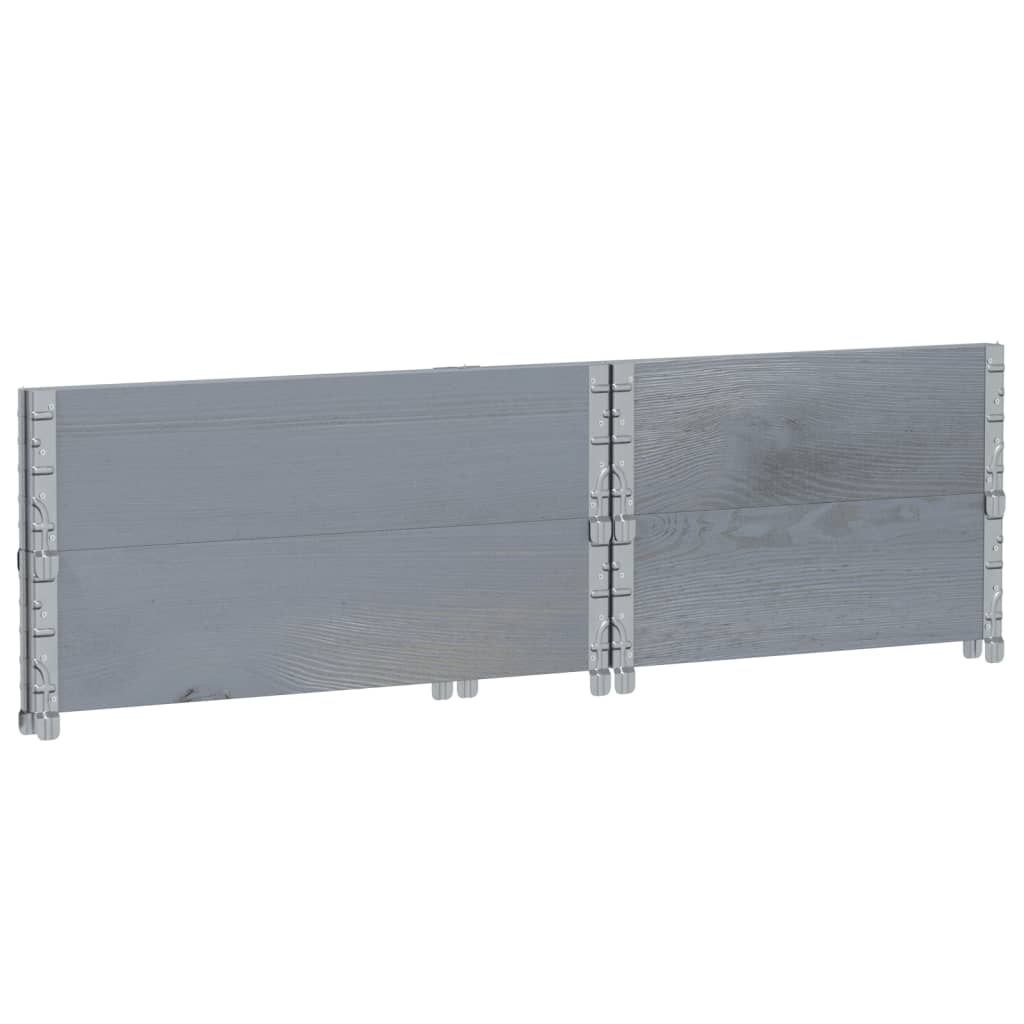 Hageplantekasse grå 80x60 cm heltre furu