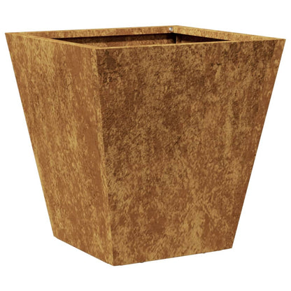 Hageplanter 2 stk 30x30x30 cm oksidert stål