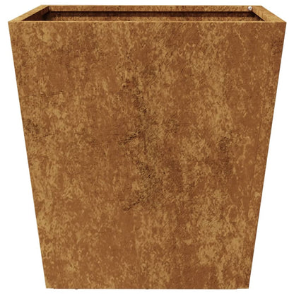 Hageplanter 2 stk 40x40x40 cm oksidert stål