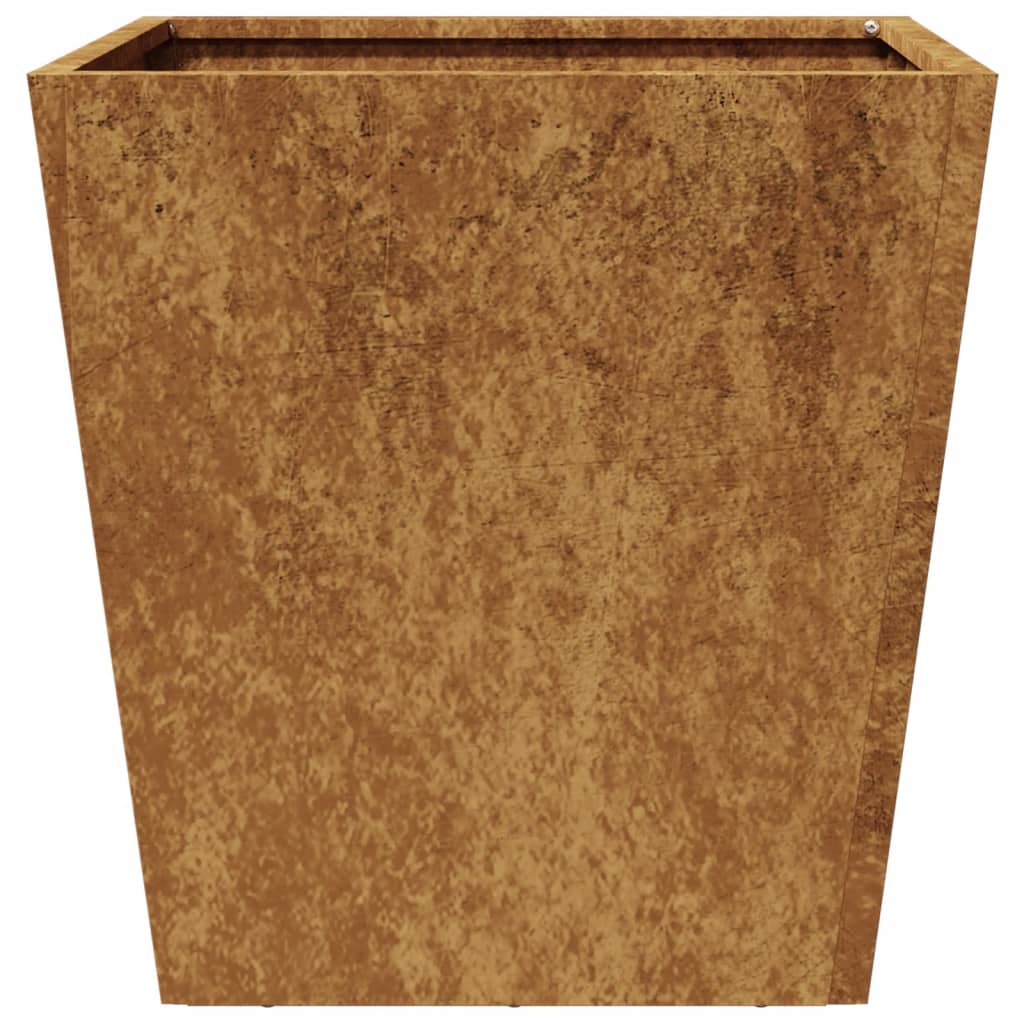 Hageplanter 2 stk 40x40x40 cm oksidert stål