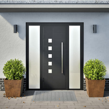 Hageplanter 2 stk 50x50x50 cm oksidert stål