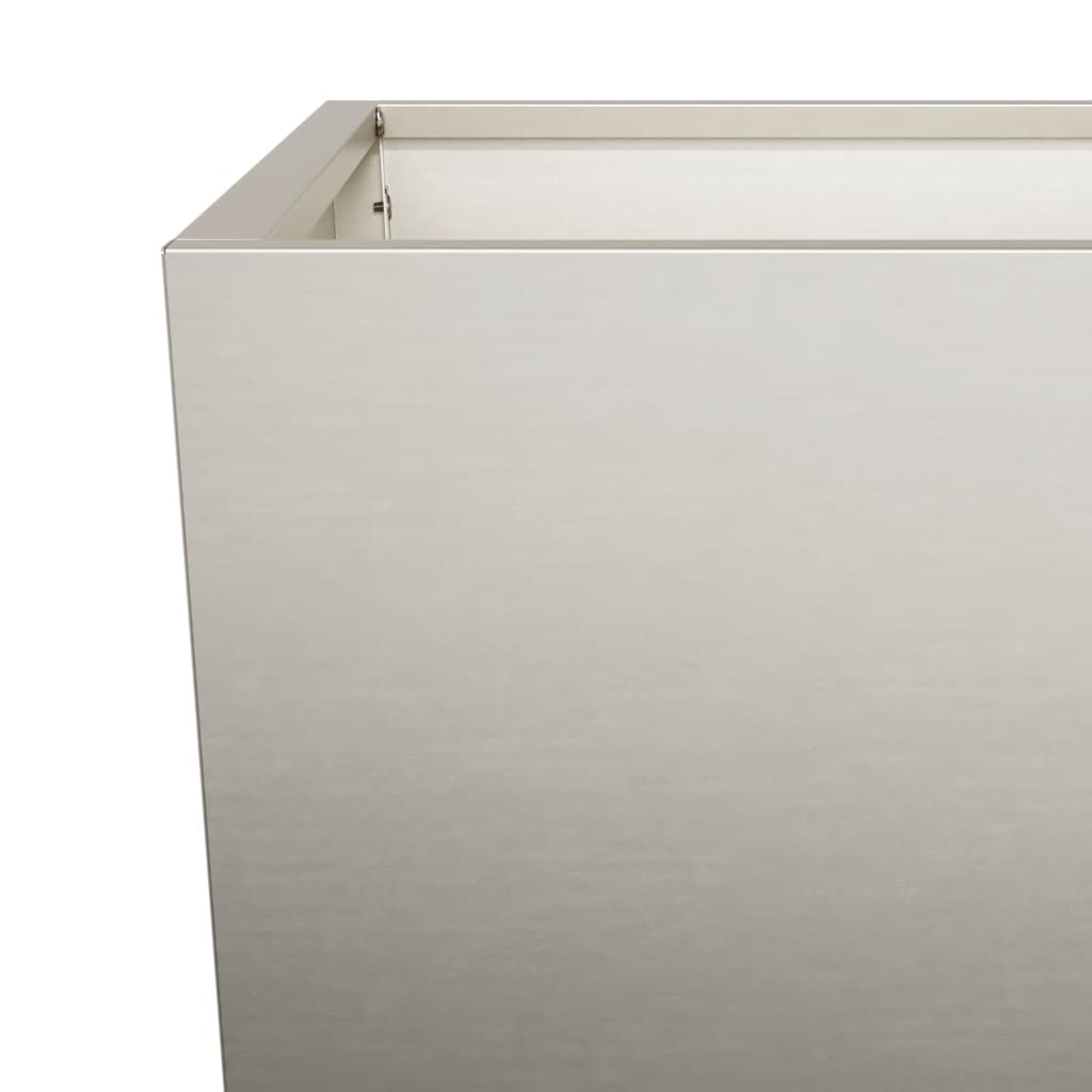 Hageplantekasse 35x35x75 cm oksidert stål