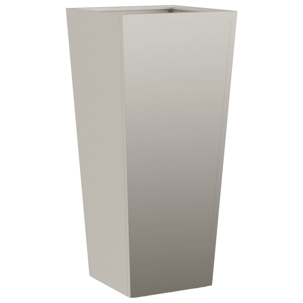 Hageplanter 2 stk 35x35x75 cm oksidert stål