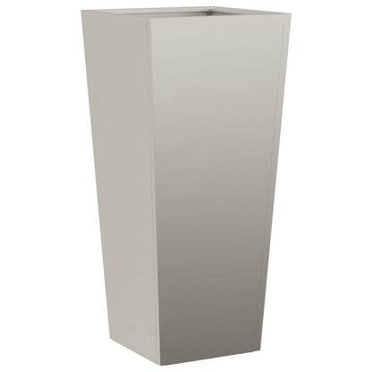 Hageplanter 2 stk 35x35x75 cm oksidert stål