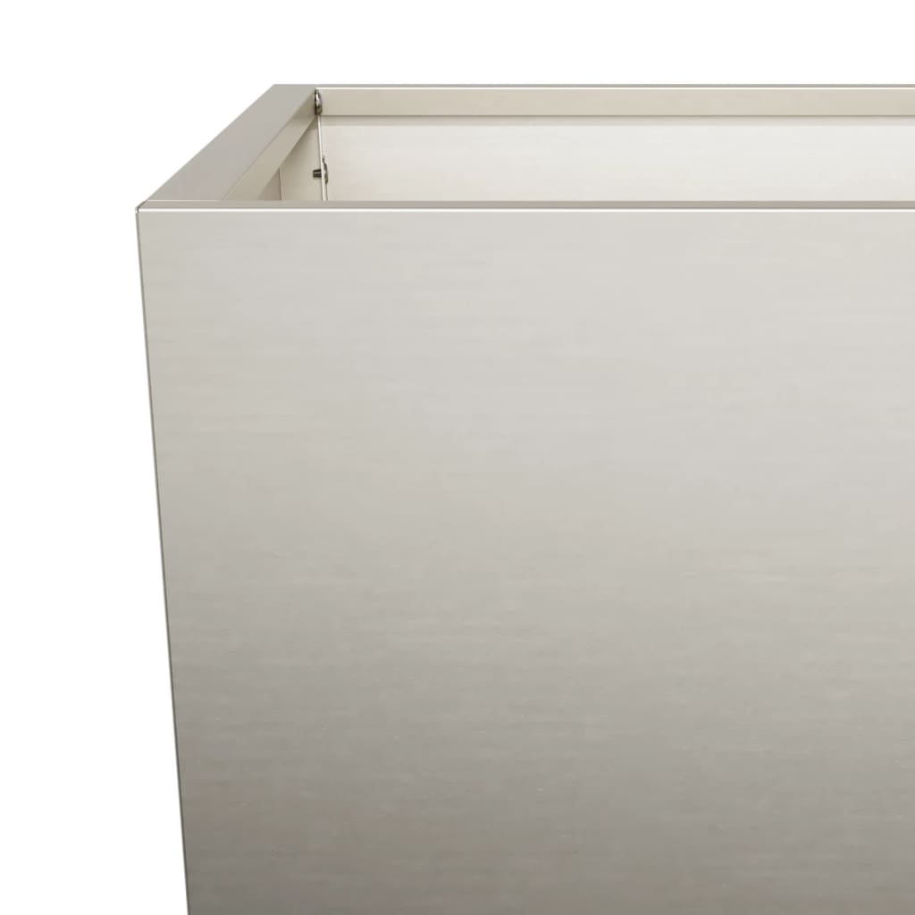 Hageplanter 2 stk 35x35x75 cm oksidert stål