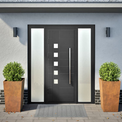 Hageplanter 2 stk 45x45x75 cm oksidert stål