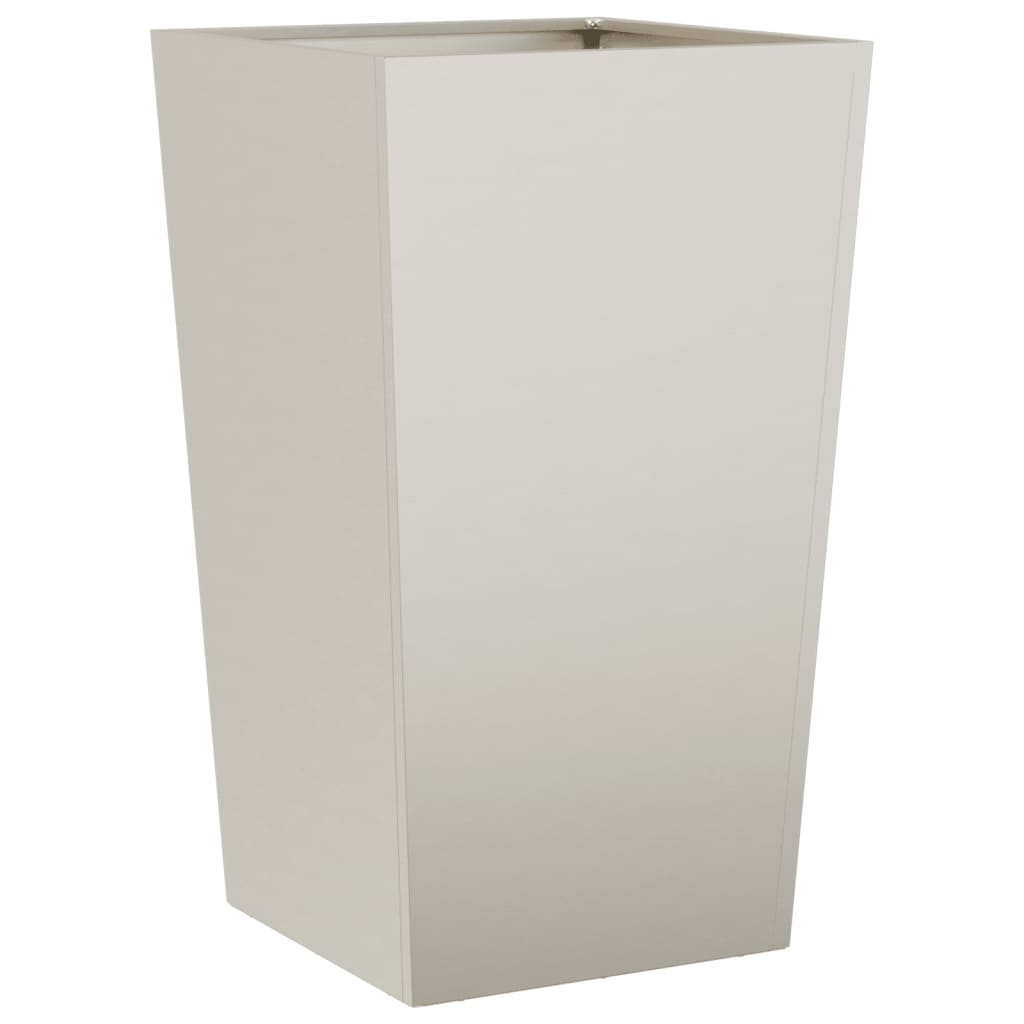 Hageplanter 2 stk 45x45x75 cm oksidert stål