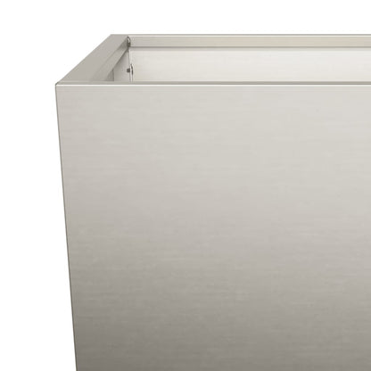 Hageplanter 2 stk 45x45x75 cm oksidert stål