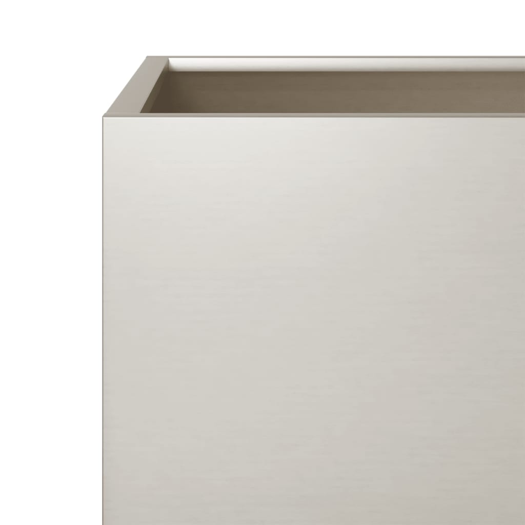 Hageplanter 2 stk 30x30x30 cm oksidert stål