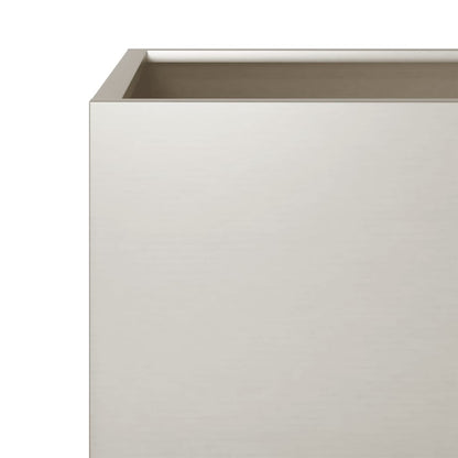 Hageplanter 2 stk 30x30x30 cm oksidert stål