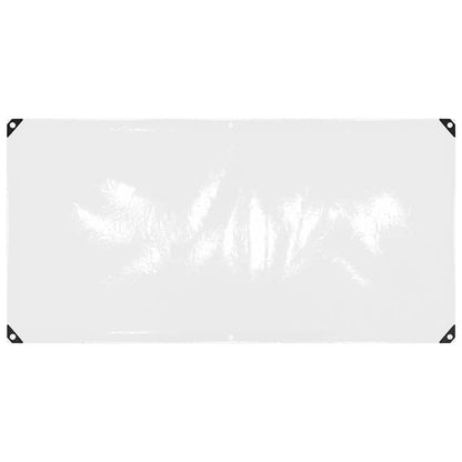 Klar presenning med maljer 1x2 m PVC