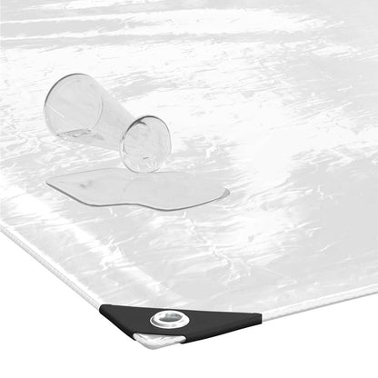 Klar presenning med maljer 3x5 m PVC