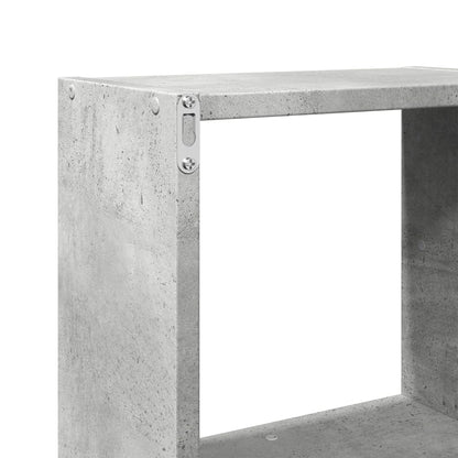 Veggskap 78x18x71 cm betonggrå konstruert tre