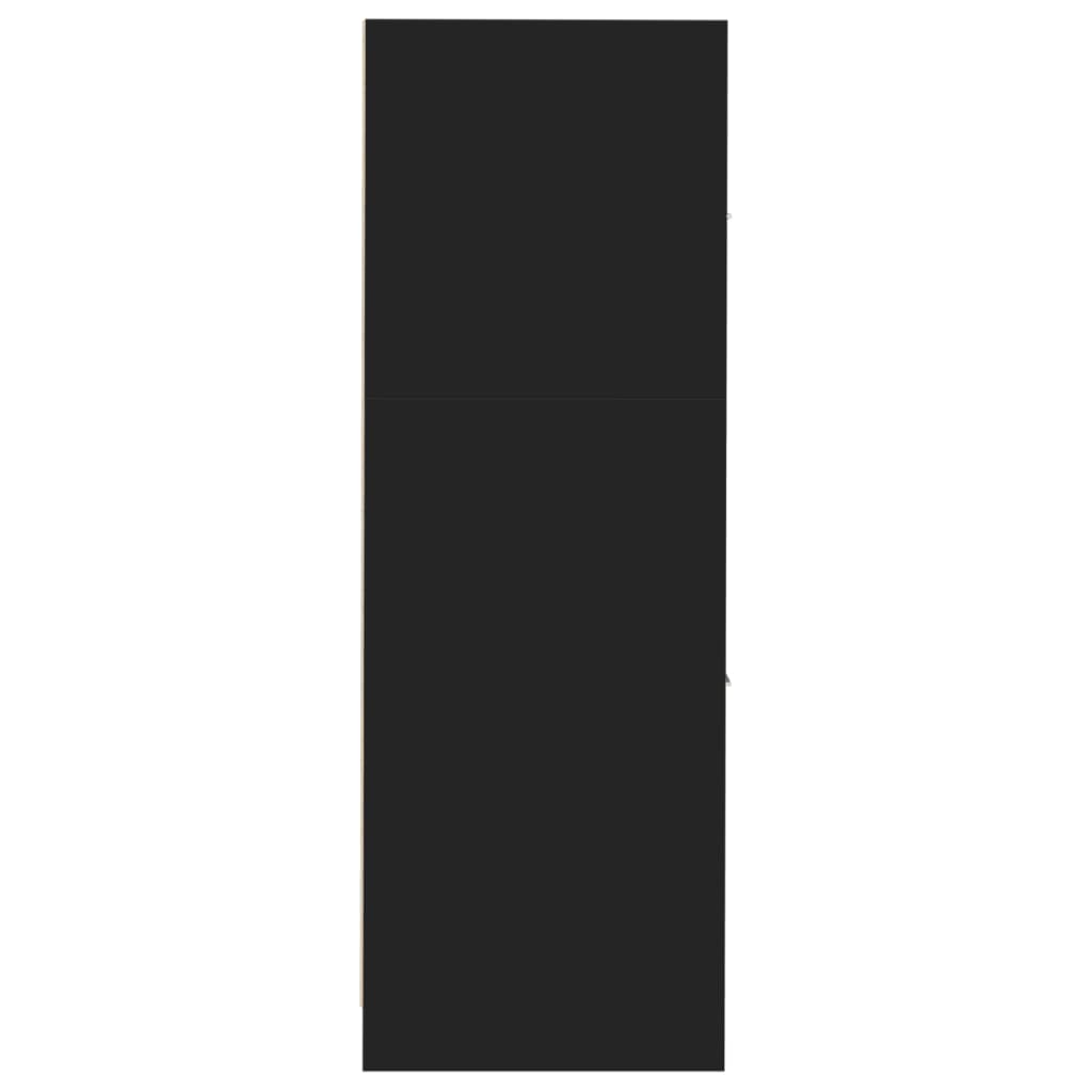 Apotekskap svart 30x41x118 cm konstruert tre