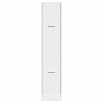 Apotekskap hvit 30x41x144,5 cm konstruert tre