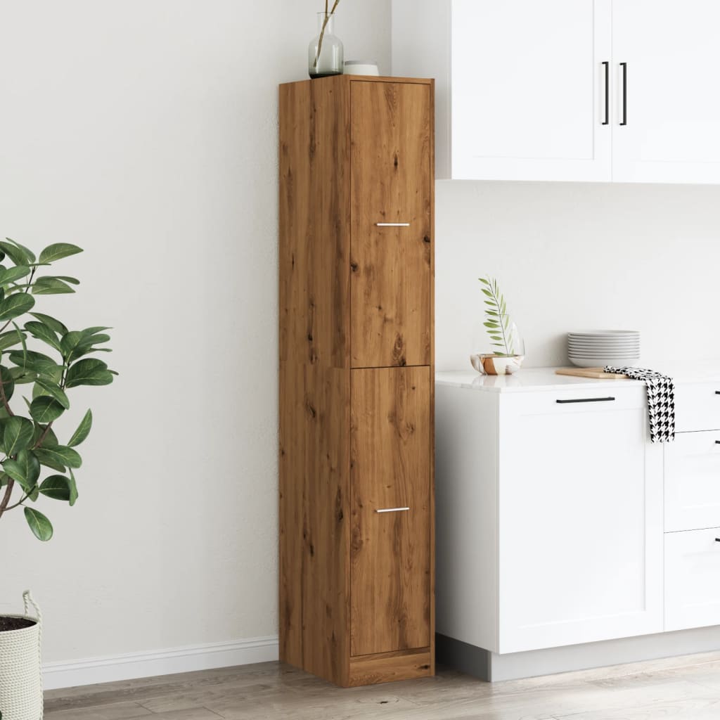 Apotekskap artisan eik 30x41x174,5 cm konstruert tre