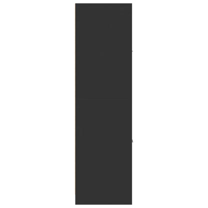 Apotekskap svart 40x41x144,5 cm konstruert tre