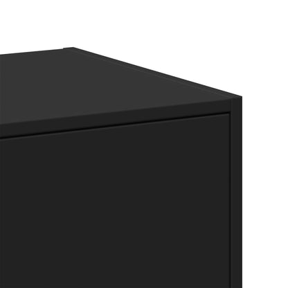 Apotekskap svart 40x41x144,5 cm konstruert tre