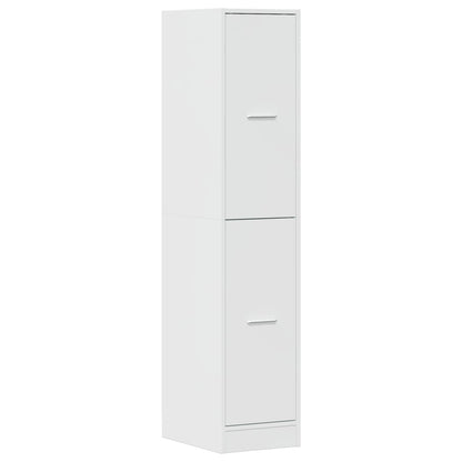 Apotekskap høyglans hvit 30x41x144,5 cm sponplater