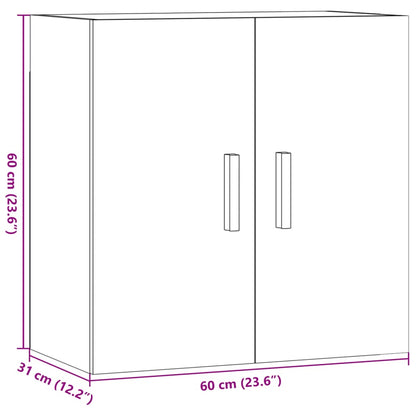 Veggskap artisan eik 60x31x60 cm konstruert tre