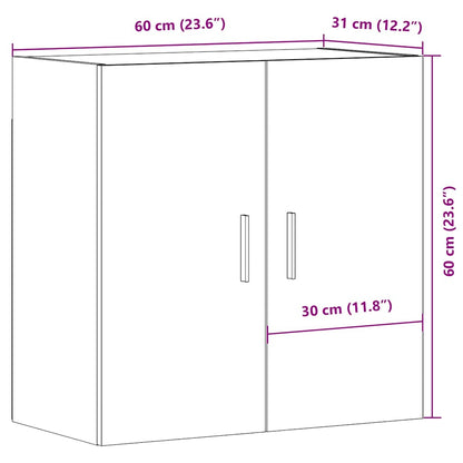 Veggskap artisan eik 60x31x60 cm konstruert tre