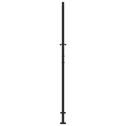 Hageport svart 105x205 cm stål lysdesign