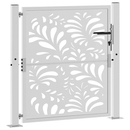 Hageport 105x105 cm oksidert stål bølgedesign