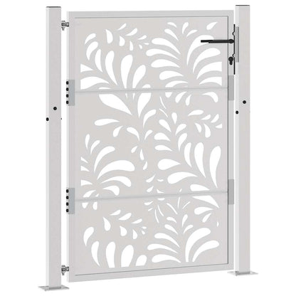 Hageport 105x130 cm oksidert stål bølgedesign