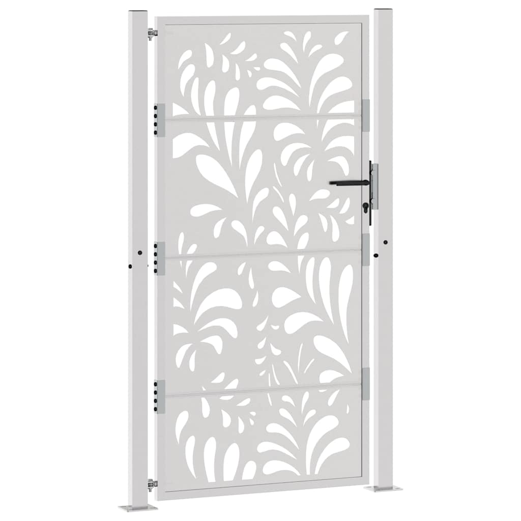 Hageport 105x180 cm oksidert stål bølgedesign