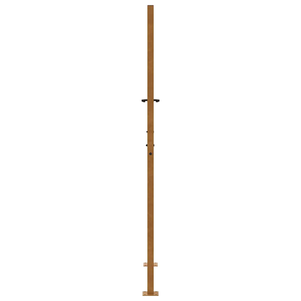 Hageport 105x180 cm oksidert stål spordesign