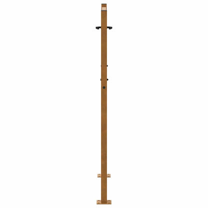 Hageport 105x130 cm oksidert stål kryssdesign