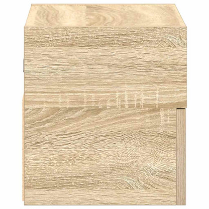 Veggmonterte nattbord 2 stk sonoma eik 45x26x28,5 cm