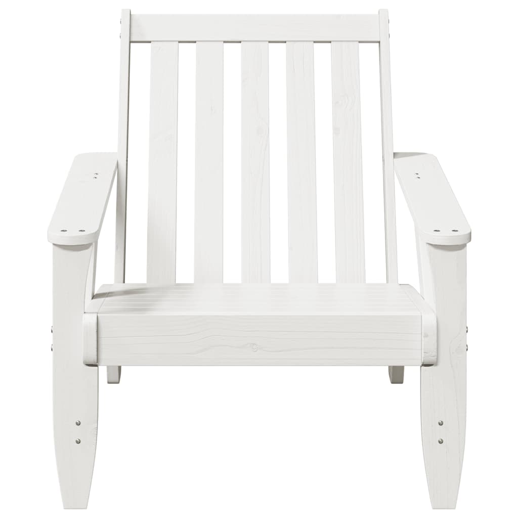 Adirondack hagestol hvit 75x77x77 cm heltre furu